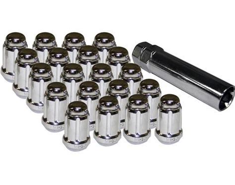 Motors Automotive 7 Spline Chrome Lug Nuts 20pc2keys Solid Steel Fit 2015ford Mustang Gt