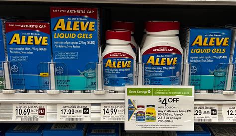 Aleve Coupons Make The Big Bottles As Low As 999 At Publix Regular Price 1499 Iheartpublix