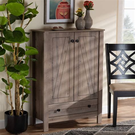 Baxton Studio Derek Modern And Contemporary Transitional Rustic Oak