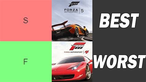 The Definitive Forza Tier List Youtube