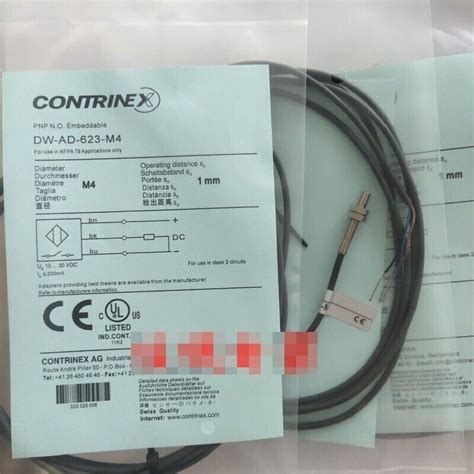 Pc New Contrinex Proximity Switch Dw Ad M In Stock Ebay