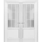 Sartodoors In X In Single Panel White Finished Pine Wood