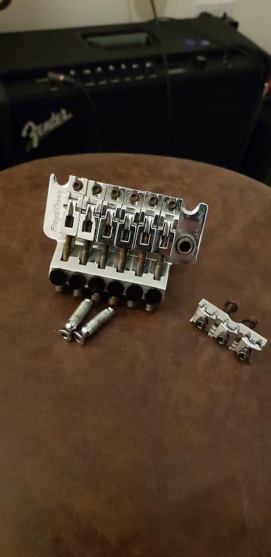 Floyd Rose Bridge Neck Nut Chrome Reverb