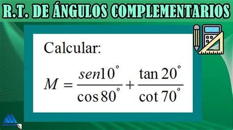 Razones Trigonométricas De ángulos Complementarios Ejercicios