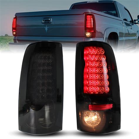 Buy Kewisauto Led Tail Lights For Silverado 1500 2500 3500 99 06 Smoked Black Taillights Brake