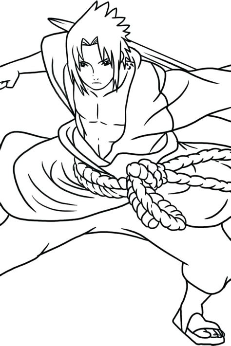 Sasuke Uchiha Coloring Pages At Getcolorings Free Printable