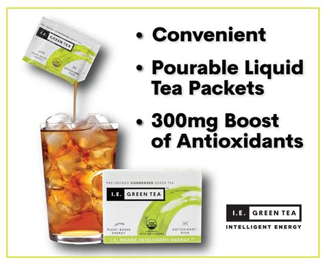 Organic Green Tea - 100% Natural Instant Green Tea Packets | I.E. Green Tea