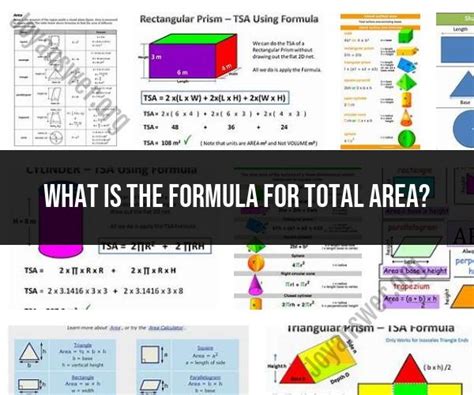 Total Area Formula Calculating Space