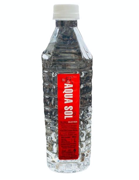 Ph Plastic Ml Aqua Sol Packaged Drinking Water Bottles At Rs