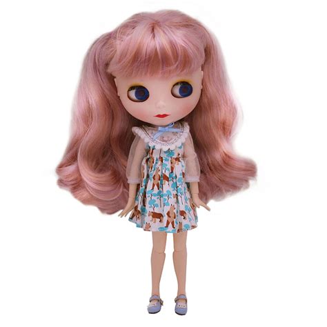 Blyth Doll BJD Neo Blyth Doll Nude Customized Frosted Face Dolls Can Changed Makeup And Dress