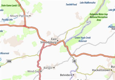 Michelin East Stroudsburg Map Viamichelin