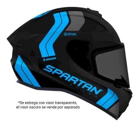 Casco Moto Spartan Draken Slide Certificado Ece 2205 Cuotas Sin Interés