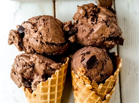 Chocolate Chip Vanilla Ice Cream Cone