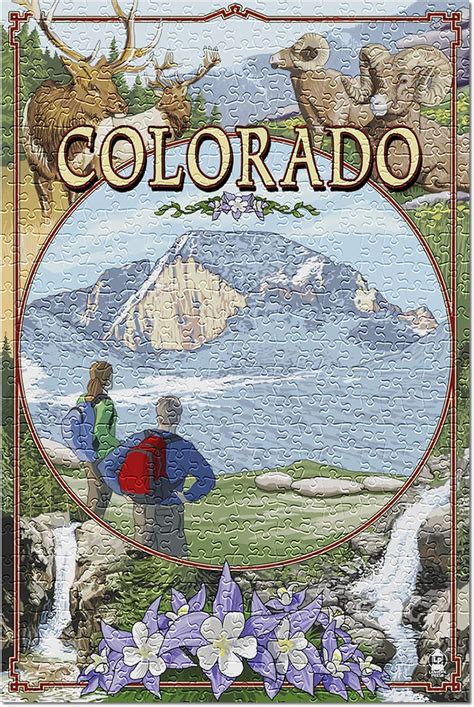 Lantern Press Colorado Montage 47959 Premium 500 Piece Jigsaw Puzzle For Adults