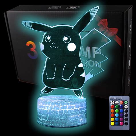 Lampka Nocna 3d Dla Dzieci Pokemon Pikachu Compliment