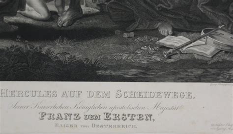 Hercules Auf Dem Scheidewege Mit Druckwidmung An Kaiser Franz Josef