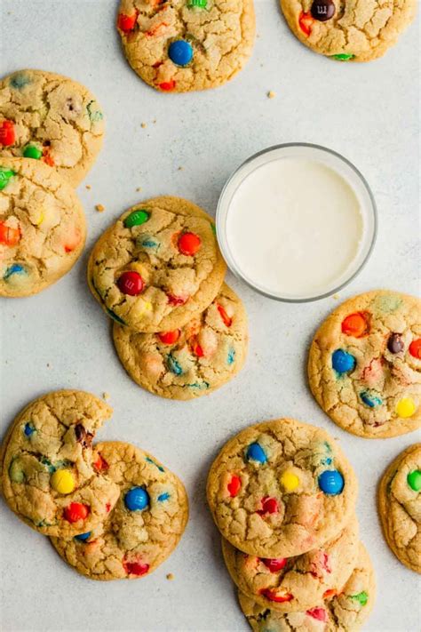 Super Soft And Chewy Mandm Cookies Brown Eyed Baker