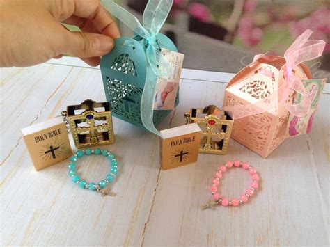 COD Cute Bible Rosary Cross Box Christening Baptism Souvenirs ...