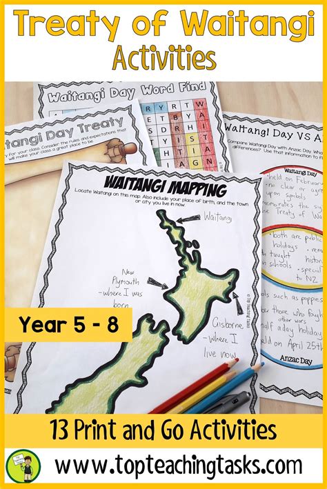 Waitangi Day Print and Go Activities. This resource has everything a teacher needs for a focus ...