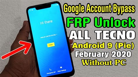 All Tecno February Google Frp Lock Bypass Android Pie New