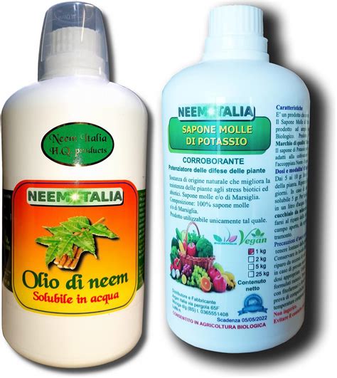 CLOSTER Olio Di Neem Per Piante Puro Liquido Concentrato 1 LT