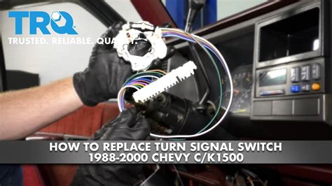 How To Replace Turn Signal Switch Chevy C K Youtube