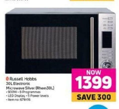 Russell Hobbs L Electronic Microwave Silver Rhem L Offer At Game