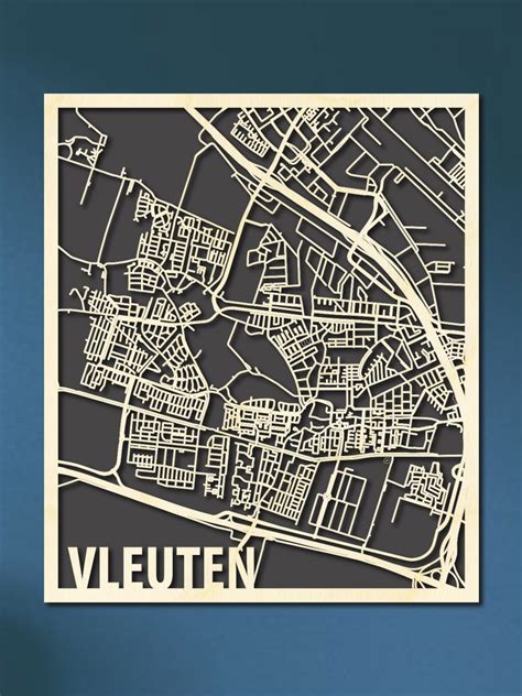 Citymap Vleuten Kopen Hout Kado Nl