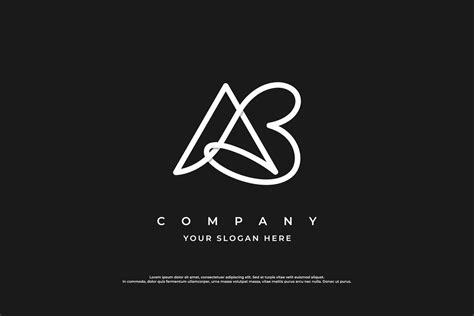 Luxury Letter AB Logo Design Vector Template 15731658 Vector Art At