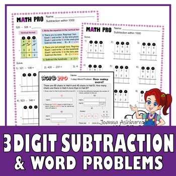 Subtraction Within Concept Scaffolded Practice Word Problems