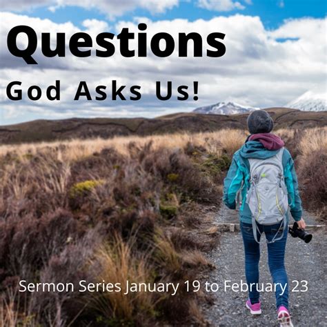 Questions God Asks Us Sermon Series Buda United Methodist Church