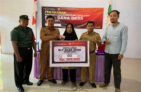 Babinsa Sukosari Hadiri Penyaluran Blt Dana Desa Bulan Mei