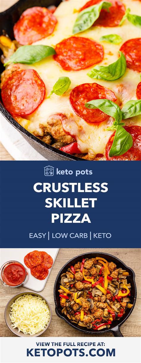 Minute Crustless Skillet Pizza Low Carb Keto Keto Pots