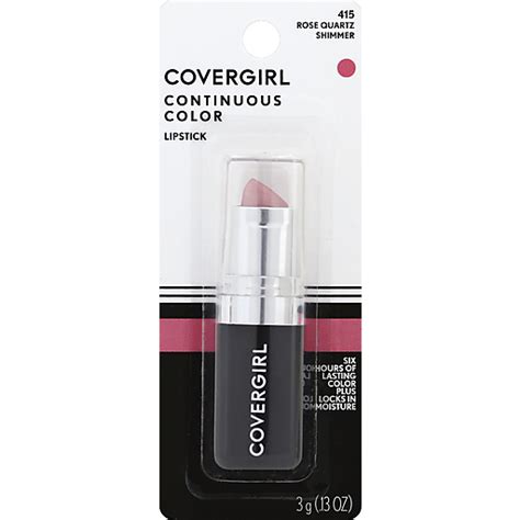 Continuous Color Covergirl Continuous Color Lipstick Rose Quartz 415 13 Oz Buehlers