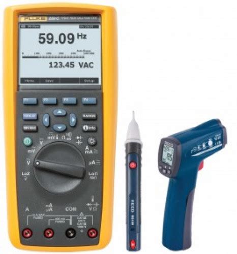 Fluke True Rms Industrial Data Logging Multimeter Kit Includes