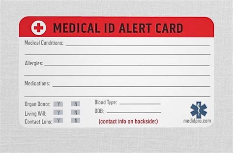 Pk Emergency Medical Alert Id Wallet Card Luggage Tags Personalize