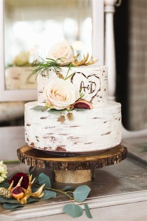 75 Rustic Fall Wedding Ideas Youll Love HappyWedd Wedding Cake