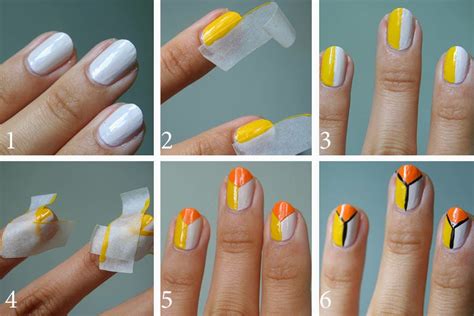 Cute And Easy Nail Designs Using Tape