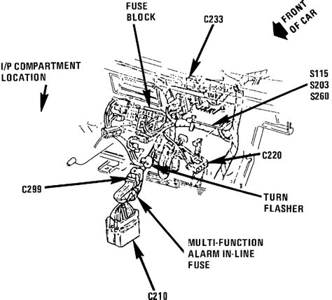 I Got A 92 Cutlass Ciera 3 3 V 6 I Cant Locate The Location Of The For The Turn Signal I Tore