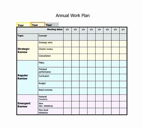 Annual Training Plan Template New Usmc Annual Training Plan Work Plans Schedule Template How