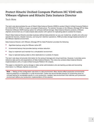 Hitachi Whitepaper Protect Ucp Hc V240 With Vmware Vsphere Hdid PDF