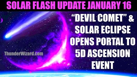 SOLAR FLASH UPDATE JANUARY 16th 2024 DEVIL COMET SOLAR ECLIPSE