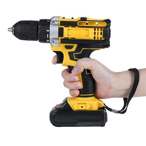 V Speed Electric Drill Li Ion Rechargeable Power Hand Drill Gear