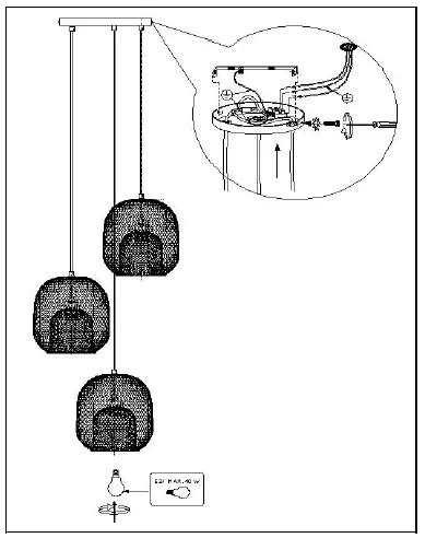 Lucide Jerrel Pendant Light Instruction Manual