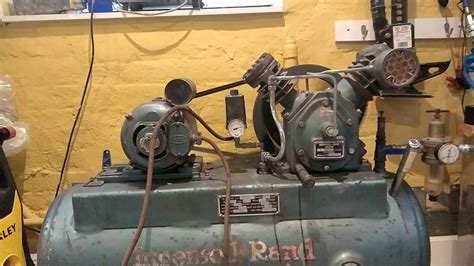 Ingersoll Rand 1962 Vintage Air Compressor Running After 30 Years Youtube