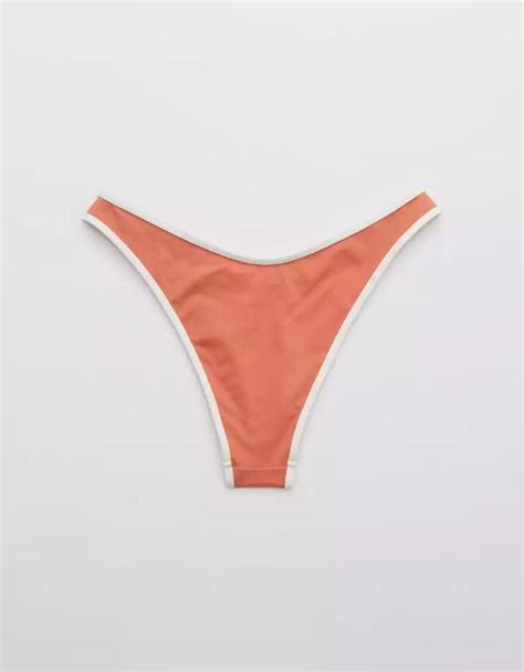 OFFLINE Real Me Super High Cut Cheekiest Bikini Bottom Orange Fesyen