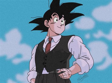 Goku Con Traje Anime Dragon Ball Goku Anime Dragon Ball Super Anime