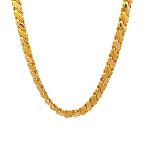 Long Elegance Gold Chain - Mustafa Jewellery