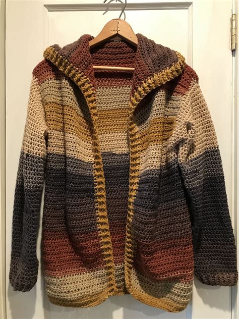 Crochet Sweater With Hood Pattern