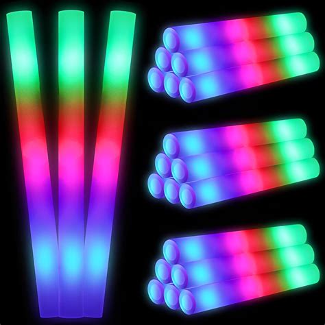 Led Light Sticks Glow Sticks Bulk 100 Pack 18 Inch Multi Color Foam